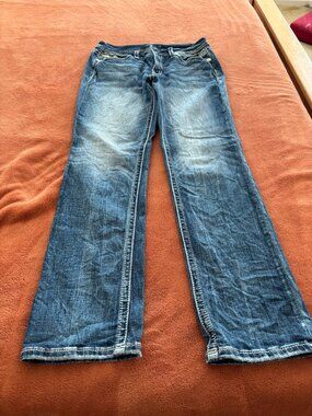 Miss Me straight leg denim jeans size 32 x 32